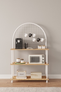 Organizador de Cocina, Mueble para Cafetera, Estante de Almacenamiento para Cocina, Soporte para Horno Microondas, Estantería de Cocina de 3 Niveles - Product Image 2