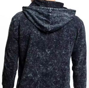 เสื้อฮู้ดดี้ผู้ชายผ้าฝ้าย 100% ล้างสีแบบแอซิด ระบายอากาศได้ดี กันน้ำ สวมใส่สบายในฤดูหนาว ดีไซน์ปรับแต่งได้ พิมพ์ลายซิลค์สกรีน - Product Image 6