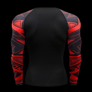 Rashguard de gymnastique à manches longues pour homme Sublimation masculine BJJ Jiu Jitsu maillot de boxe T-Shirt personnalisable - Product Image 6