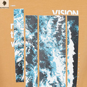 เสื้อยืดสำหรับผู้ชายพิมพ์ลาย DTG คุณภาพสูงตามสั่งเครื่องแต่งกายแนวสตรีทฮิปฮอปผ้าคอตตอน100% แฟชั่นสไตล์กริ่งสำหรับดูเป็นทางการ - Product Image 5