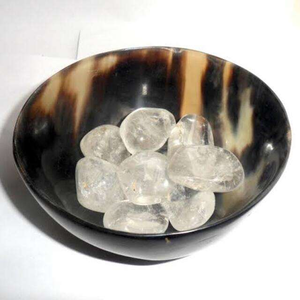 Bol en céramique de qualité artisanale, forme personnalisée, en corne de buffle naturelle, pour la maison et les fêtes de mariage - Product Image 1