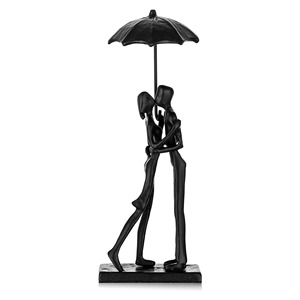 Figurine d'amoureux noirs artistiques pièce maîtresse de table décorative pour la maison intérieur bureau événement affichage de cadeau de mariage par ACMI - Product Image 2
