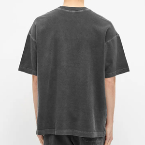 New Design Heavy Cotton T-shirt Oversized Drop Shoulder <b>Tshirt</b> for Men Custom logo Design Blank Vintage Acid Washed T-shirts - Product Image 2