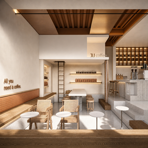 ชั้นวางของพร้อมจอ LED โต๊ะกาแฟ ตู้โชว์ เฟอร์นิเจอร์โรงแรม เฟอร์นิเจอร์ร้านอาหาร เฟอร์นิเจอร์บาร์ รถเข็นขายอาหาร อุปกรณ์บาร์ เค้ก - Product Image 4