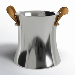 Cubitera de Hielo Negra Mate de Alta Gama, Modelo de Tendencia Global Hecho a Mano, con Asas de Pared, Cubitera Premium con Base Pulida, Zahid exports - Product Image 5