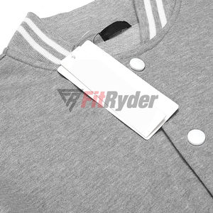 แจ็กเก็ตเบสบอลบอมเบอร์ผ้าขนสัตว์แห้งเร็วระบายอากาศได้ดีผ้าปักลายถนนสูงสำหรับผู้ชาย - Product Image 4