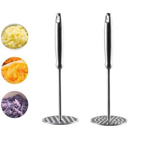 ที่บดมันฝรั่งโลหะมีด้ามจับแข็งแรงเหมาะสำหรับใช้ในครัวบ้านบดผักมันฝรั่งและกล้วยได้ง่าย - Product Image 2