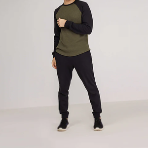 T-shirts à manches longues 100% coton fabriqués en usine motif de lettre de couleur personnalisée conception de vente chaude - Product Image 5