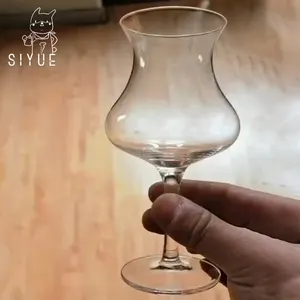 SIYUE Neuheit Klar Tiki Becher Kristall Whisky Neues Design Phantasie Fisch geformte Ananas Tiki Becher Lustige Cocktail Glas Tasse