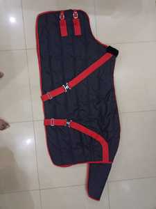 <b>Waterproof</b> Breathable Oxford Horse Turnout Rug Quilted <b>Blanket</b> with Strap Closure Large Tail Flap for All Seasons Outdoor Use - Product Image 2