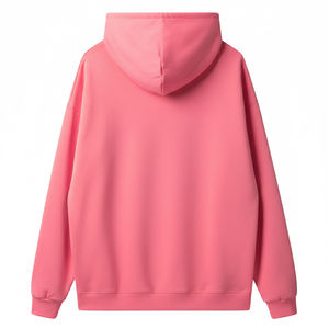 Custom Logo 300GSM High Contrast Eco-Friendly ODM <b>Men</b> Polyester/Rayon Durable Pullover Brushed <b>Fleece</b> Hoodie Kangaroo Pocket - Product Image 2