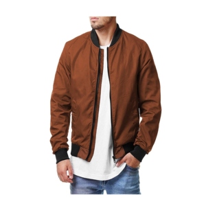 <b>Men</b> Bomper Jacket Stylish Streetwear Comfortable Fabric Lightweight Design Perfect For Outdoor Winter Jacket - Product Image 1