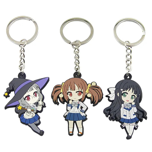 Nouveau porte-clés de voiture en caoutchouc souple PVC personnalisé de haute qualité porte-clés en silicone avec logo en caoutchouc souple Anime 3d - Product Image 6