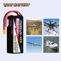 VANT Batterie FPV Drone Batterie 4S 15.2V 7500mAh 100C avec connecteur XT60 pour voiture RC Modèles FPV Drone UAV