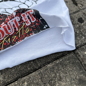 T-shirt surdimensionné avec épaule tombante Impression personnalisée Logo DTG sportif en gros Conception à motifs à col rond - Product Image 5