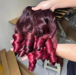 Una gran cantidad de paquetes de cabello rizado/hinchable/Pixie vietnamita al vapor cabello procesado sin enredos sin caída - Product Image 5