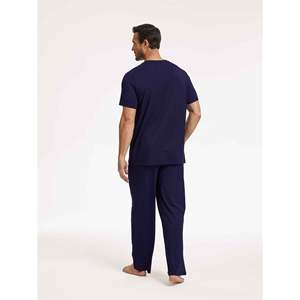 Ensemble de pyjama pour homme en tissu de bambou, vente en gros, ensemble deux pièces, vêtements de détente, grandes tailles - Product Image 4