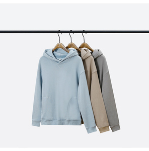 Sweats à capuche vierges grande taille sweats à capuche pour hommes Logo personnalisé imprimé Styles de couleur claire brodés 360g 100% coton unisexe - Product Image 1