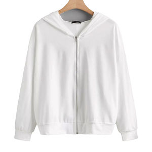 Sudadera con capucha y cremallera completa para mujer de alta calidad, sudaderas con capucha de la mejor calidad, diseño transpirable de Pakistán, técnicas bordadas, sublimación lisa - Product Image 1