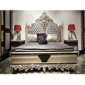 ชุดห้องนอนนาซ่าไม้เนื้อแข็งสุดหรูสไตล์คลาสสิก พร้อมงานแกะสลักด้วยมือคุณภาพสูงสำหรับใช้ในห้องนอน - Product Image 4