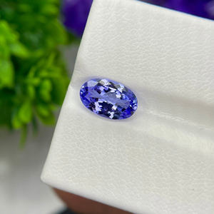 Vente en gros de pierres précieuses en vrac de tanzanite naturelle, loupe de couleur bleue, forme ovale à facettes propres pour la fabrication de bijoux - Product Image 3