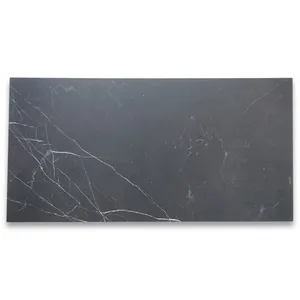N47H Nero Marquina หินอ่อนสีดำขนาด9X18, กระเบื้องรถไฟใต้ดินกระเบื้องขัดมันสำหรับผนังภายในห้องนั่งเล่นผนังภายนอก - Product Image 1