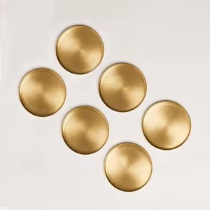 Gold Brass <b>Coasters</b> and Pads Best Indoor Dinning <b>Table</b> Decor Home Decor Designer <b>Coasters</b> For Home Hotel Restaurant Decor - Product Image 1