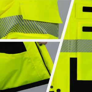 Ropa de Trabajo de Invierno Impermeable, 100% Poliéster, Mecánica, para Hombre, Alta Visibilidad, Personalizada, Reflectante, de Seguridad - Product Image 3