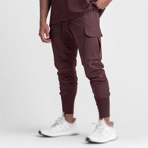 Nouveau pantalon de survêtement décontracté déchiré pour hommes pantalon de survêtement à séchage rapide mince Cargo Gym Fitness pantalon taille élastique été course à pied Sport - Product Image 4