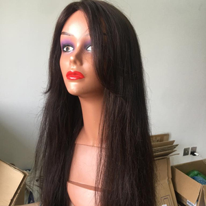 Perruque Lace Base Wig en soie, cheveux non traités, densité 130 150 HD, perruque Lace Frontal pre-plucked pour Black, offre spéciale 100 - Product Image 1