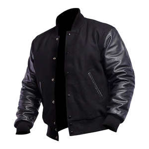 Veste universitaire en satin légère pour homme, style streetwear avec logo brodé personnalisé - Product Image 2