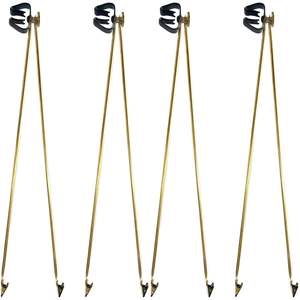 ชุดอุปกรณ์ยึดเสาธงในร่ม USA TOP FLAGSINC สีทอง 4 ชิ้น ขนาด 18 นิ้ว แขนยึดเข้ากันได้กับขนาด 1 1/8"-1 3/8" อุปกรณ์ตกแต่งสำนักงาน - Product Image 6