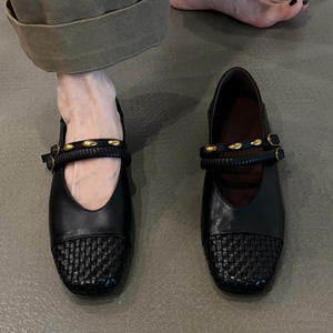 Zapatos planos de lona de color liso para mujer, zapatillas informales para mujer, mocasines sin cordones, calzado cómodo y transpirable para verano - Product Image 2