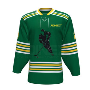Jersey de Hockey sobre Hielo Unisex Personalizado OEM de Alta Calidad, 100% Poliéster, Hecho en Pakistán, con Impresión del Nombre del Equipo, para Adultos, Ropa Deportiva - Product Image 1