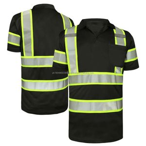 Camiseta Polo de Alta Visibilidad para Hombre, Reflectante, Transpirable, para Construcción, Ropa de Trabajo, Bordada, Protección de Seguridad, Talla Grande - Product Image 4