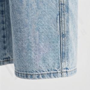 Pantalones Vaqueros Rectos de Mezclilla Lavada con Botones, Transpirables, Color Personalizado, para Mujer, Ropa Casual de Invierno, Pantalones Cargo de Frente Plano, Servicio OEM, en Oferta - Product Image 6