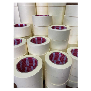 Ruban de masquage en papier de qualité supérieure pour la peinture murale Rouleau adhésif personnalisé Enlèvement facile Finition sans résidus Fabriqué au Vietnam - Product Image 4