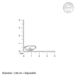 Anushka Sharma COLLECTION แหวนทองคำแท้18K ที่มีรูปทรงเรขาคณิตโรเดียมชุบมรกตตัดเพทายสไตล์ฮิปฮอป - Product Image 4