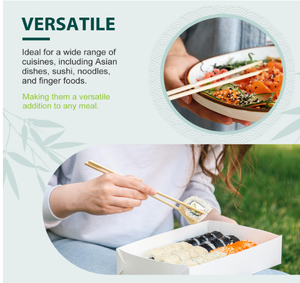 Juego de Palillos de Bambú Premium para Uso Diario y Suministro de Restaurantes - Product Image 1