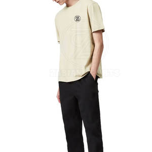 Camiseta básica sólida para hombre con sensación cómoda Camiseta lisa de algodón en stock nuevo Camiseta Lisa para hombre - Product Image 5