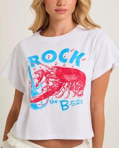 T-shirt imprimé écologique à coupe ample pour femme Rock Lobster - Product Image 5