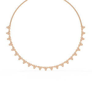 สร้อยคอเพชรสำหรับผู้หญิง พร้อมเพชรแล็บโกรว์ทองคำ 18k - Product Image 6