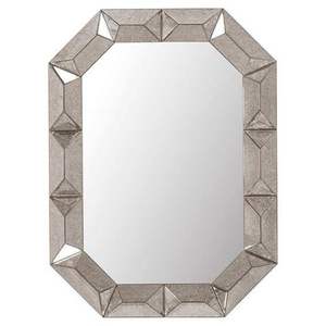 Miroir mural en métal de style moderne unique en aluminium argenté, motif personnalisé, miroir suspendu pour la décoration d'hôtel - Product Image 4