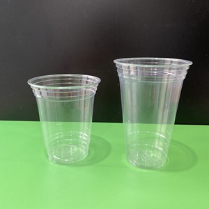 Newest style 2025 Factory 16oz 24oz Cold Coffee Milk Soft Drinks Take Away Cups Disposable <b>Plastic</b> PET clear Cups Low price - Product Image 1