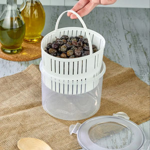 Passoire étanche en plastique moulé par injection pour cornichons/olives, support étanche pour le stockage des aliments 2500ml - Product Image 3