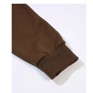 <b>Women's</b> Autumn/Winter Knitted 100% Cotton Oversized Comfortable Casual Street Style <b>Long</b> Sleeve <b>Sweatshirt</b> Front Logo Customized - Product Image 3