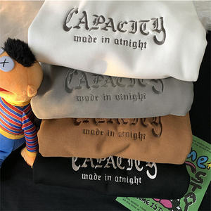 Sweat-shirt à capuche pour homme personnalisé de haute qualité avec logo brodé et coupe épaules tombantes OEM/ODM - Product Image 5