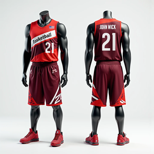 Uniformes de Baloncesto de Verano con Impresión Digital de Alta Calidad, Ropa Deportiva para Hombre de Secado Rápido y Transpirable, Camisetas y Pantalones Cortos 100% Poliéster - Product Image 6