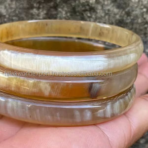 กำไลข้อมือรูปเขาวัวพิเศษทนทานและทันสมัยกำไลเขาควายสำหรับเครื่องประดับแฟชั่นของผู้หญิง - Product Image 5