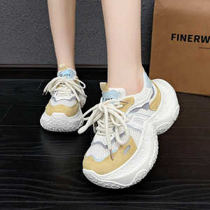 Zapatos Deportivos Casuales de Mujer con Cordones de Goma, Diseño Sólido, Colección Primavera 2025, de Caña Baja (Altura del Empeine Inferior a 10 cm) - Product Image 6